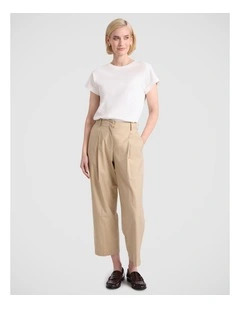 Daisy Mercerised Cotton Tee in Ivory