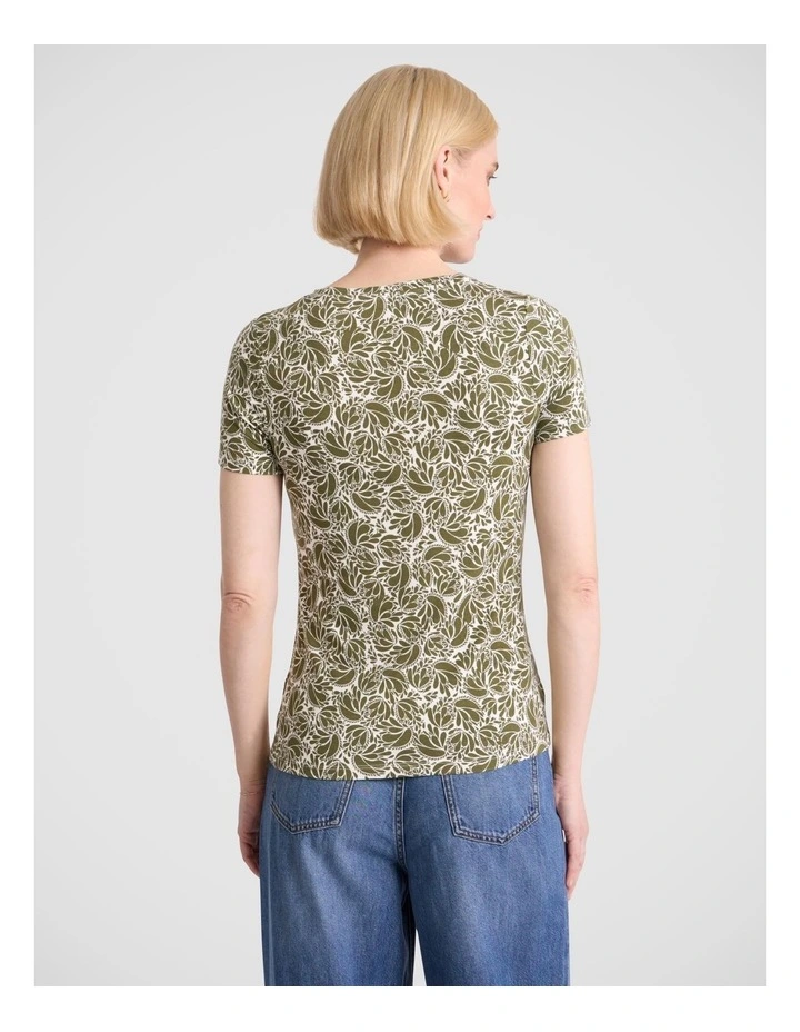 Pansy Bamboo Tee in Fern Multi image 4