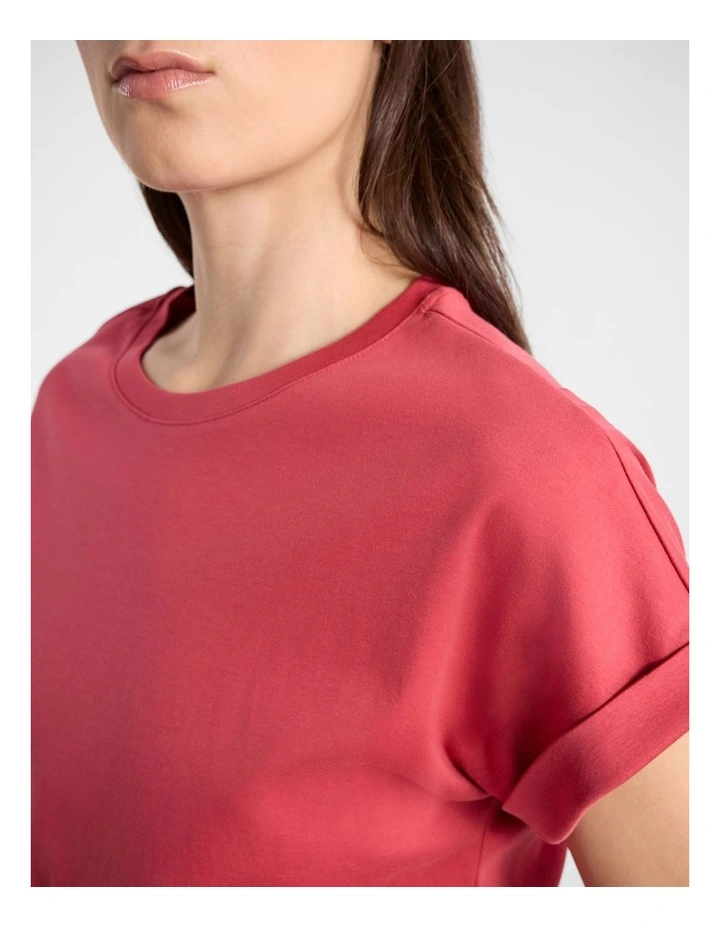 Daisy Mercerised Cotton Tee in Watermelon image 5