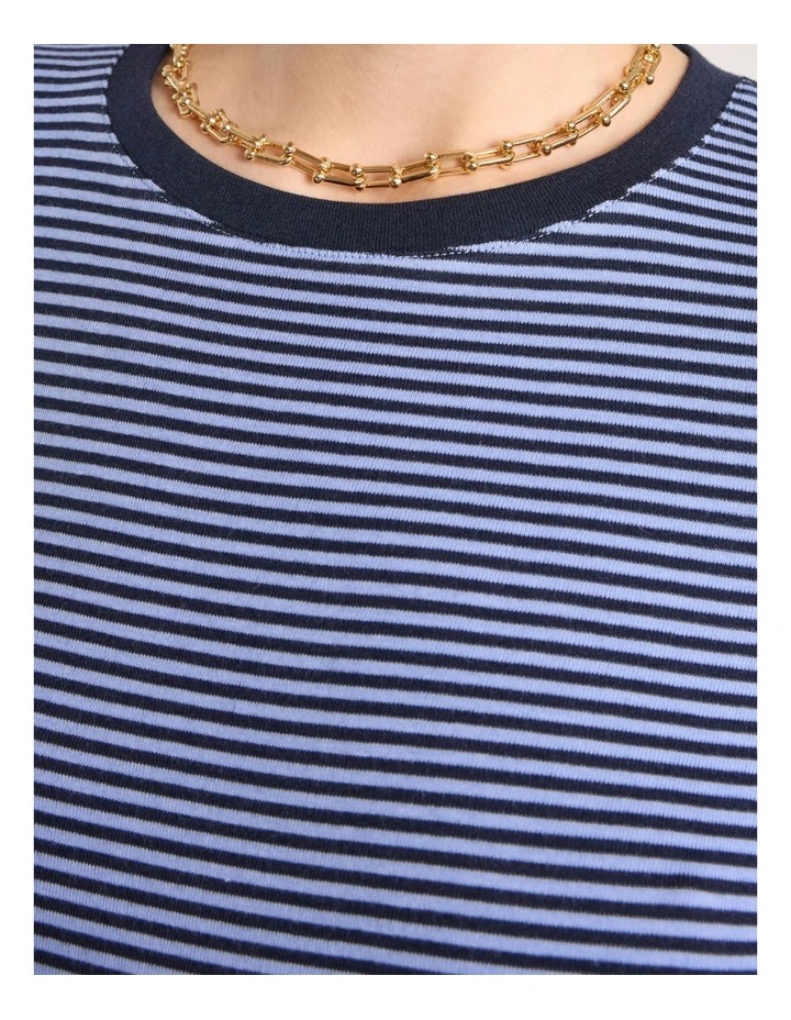 Maggie Stripe Tee in Hyams Stripe image 3