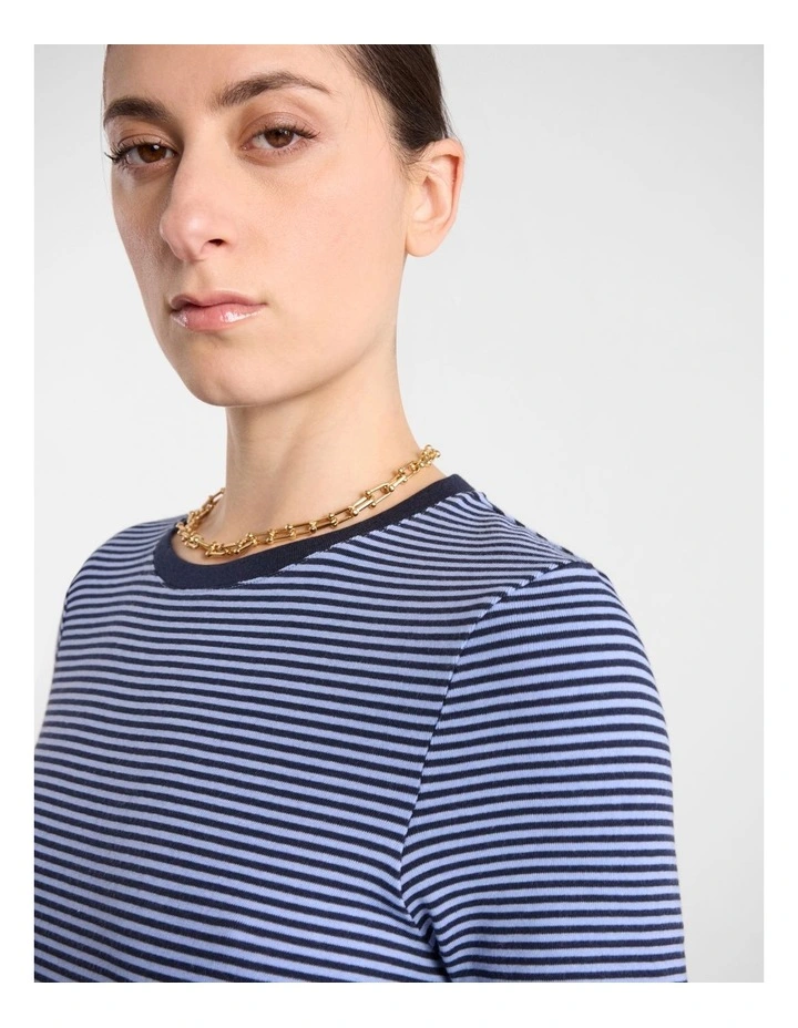 Maggie Stripe Tee in Hyams Stripe image 4