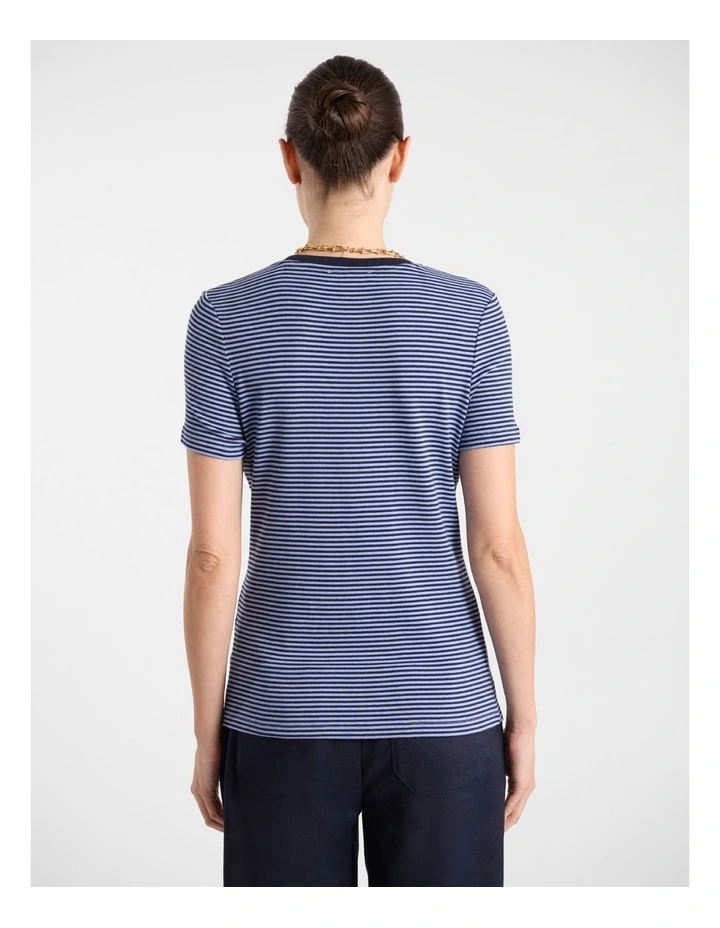 Maggie Stripe Tee in Hyams Stripe image 5