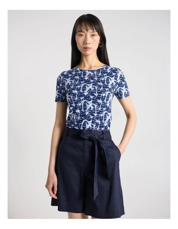 Stanley Bamboo Tee in Blue Multi image 1