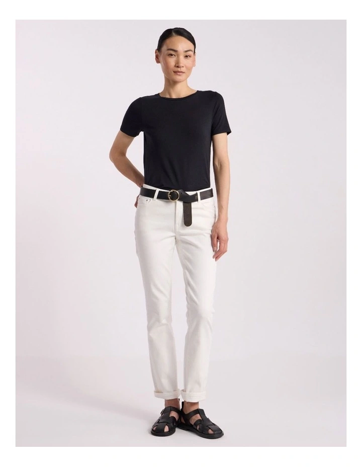Betsy Bamboo Tee in Black image 1