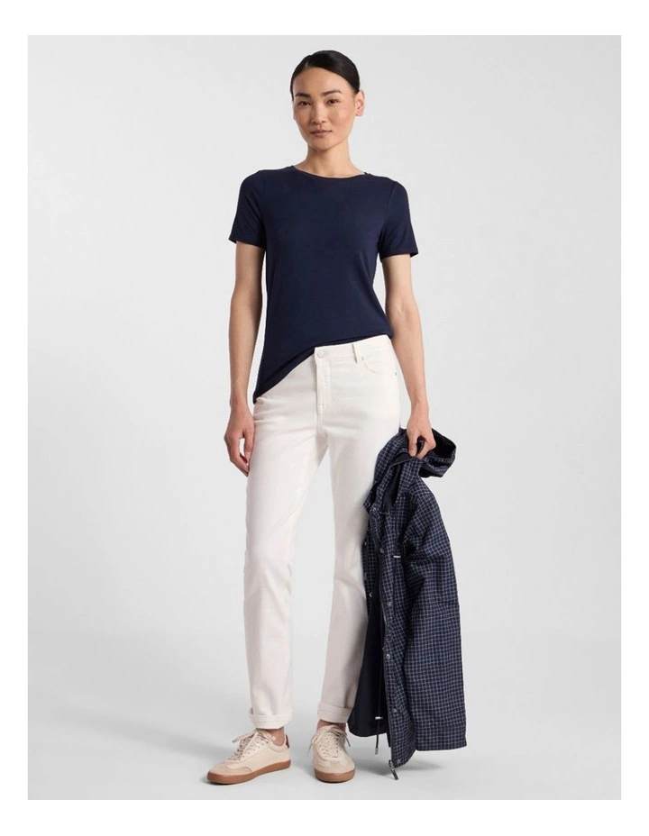 Betsy Bamboo Tee in Navy image 2