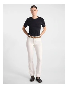 Misty Mercerised Cotton Tee in Black