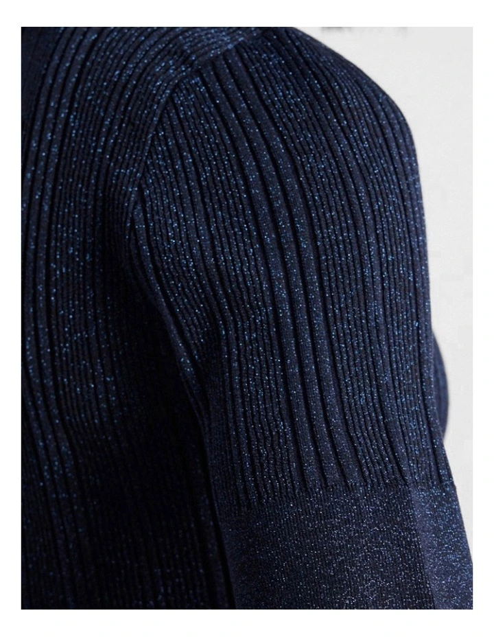 Aleese Knit Tee in Navy image 5