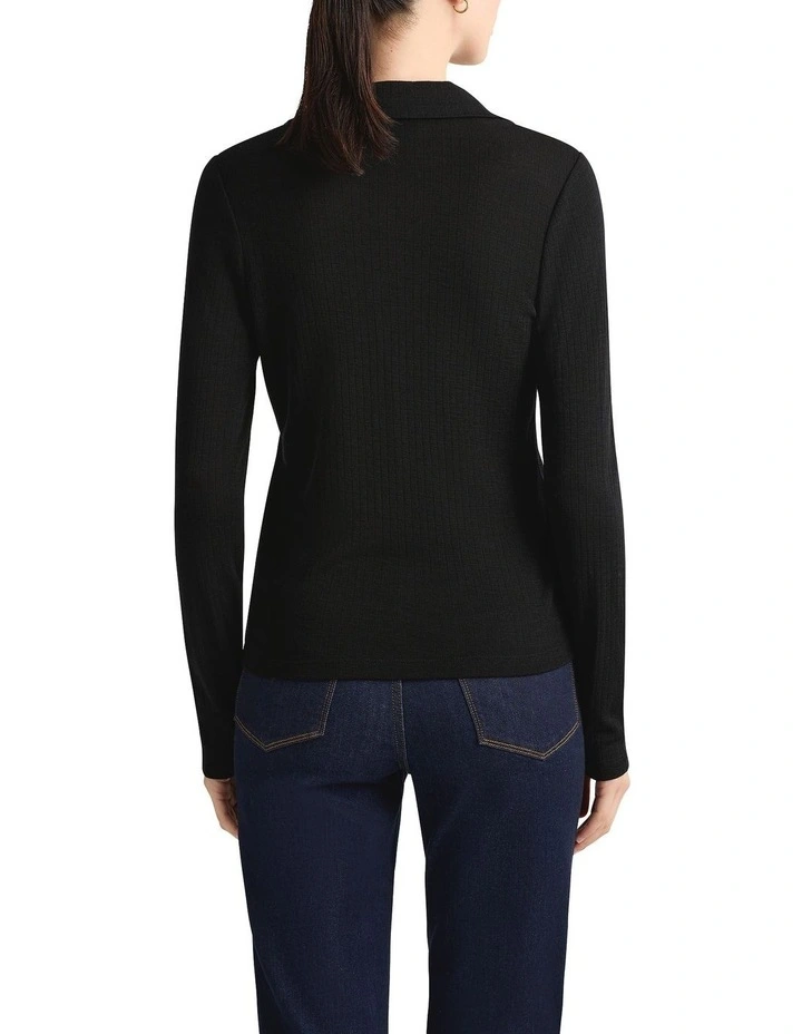 Jana Babywool Tee in Black image 2