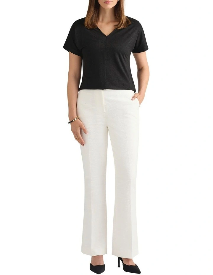 Duffy Sparkle Tee in Black image 1