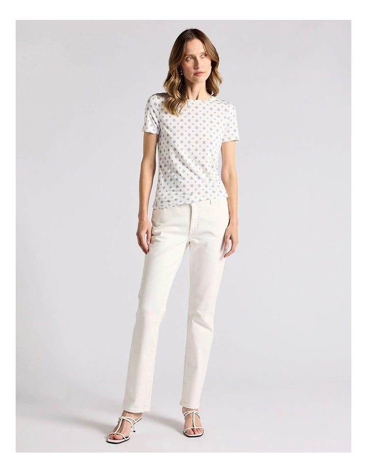 Moses Bamboo Tee in Cobalt Spot image 1