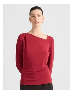 Lupita Jersey Top in Strawberry