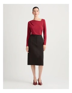 Lupita Jersey Top in Strawberry
