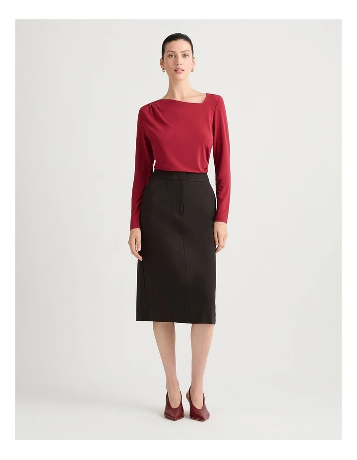 Lupita Jersey Top in Strawberry image 1
