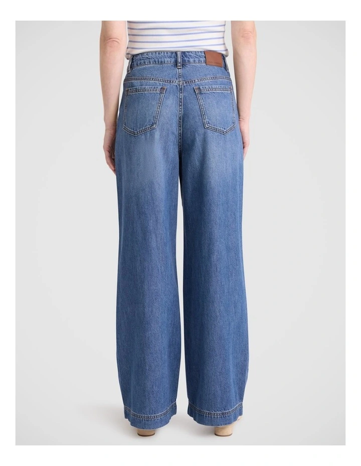 Kinsley Relaxed Wide Leg Jean in Mid Wash image 6