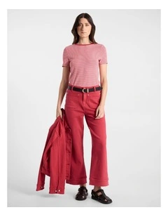 Zetta Straight Leg Jean in Watermelon
