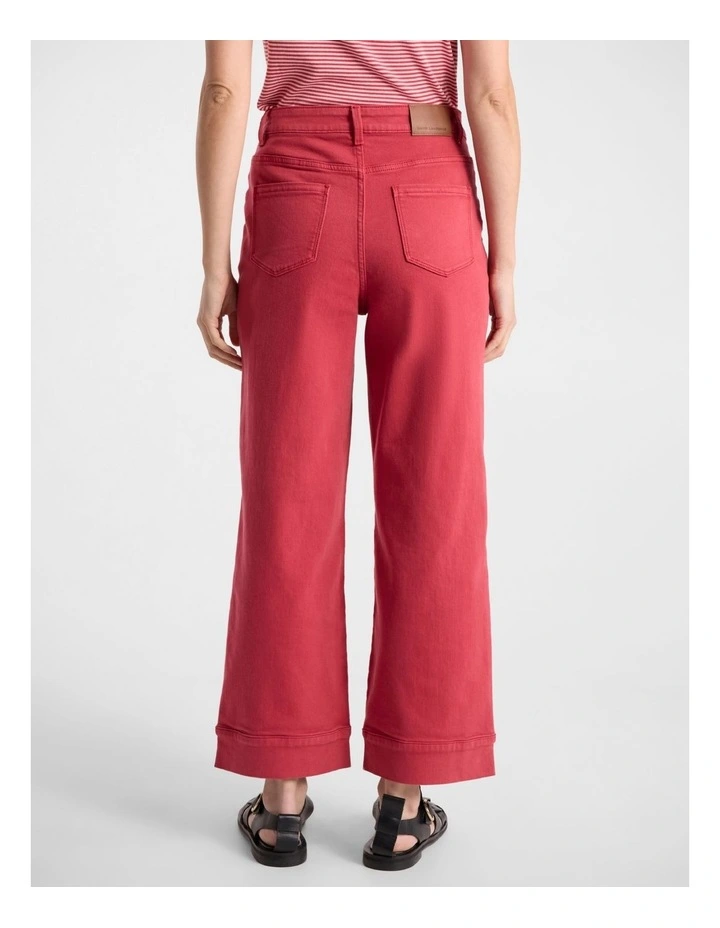 Zetta Straight Leg Jean in Watermelon image 3