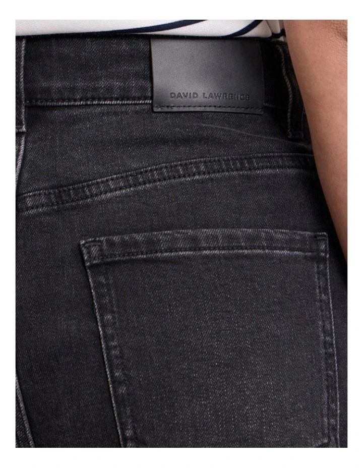 Hannah Crop Jeans in Washed Black image 5