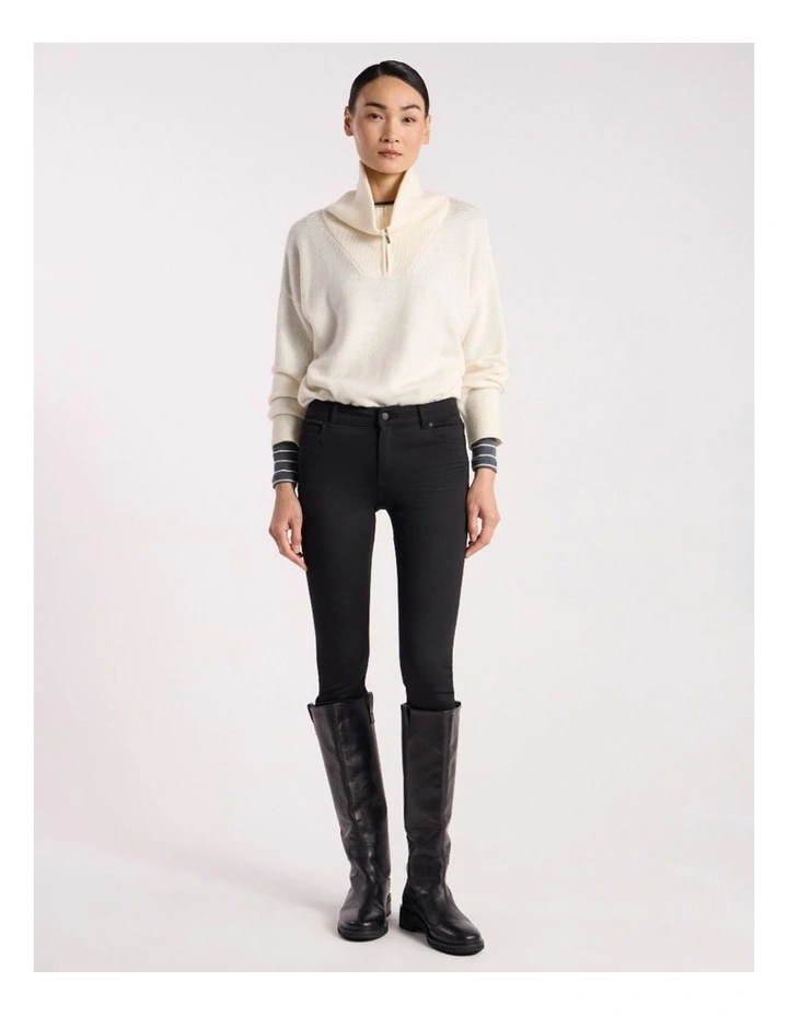 Jackie Skinny Leg Jean in Black image 1
