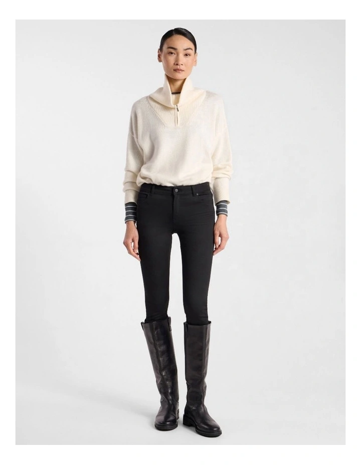 Jackie Skinny Leg Jean in Black image 2