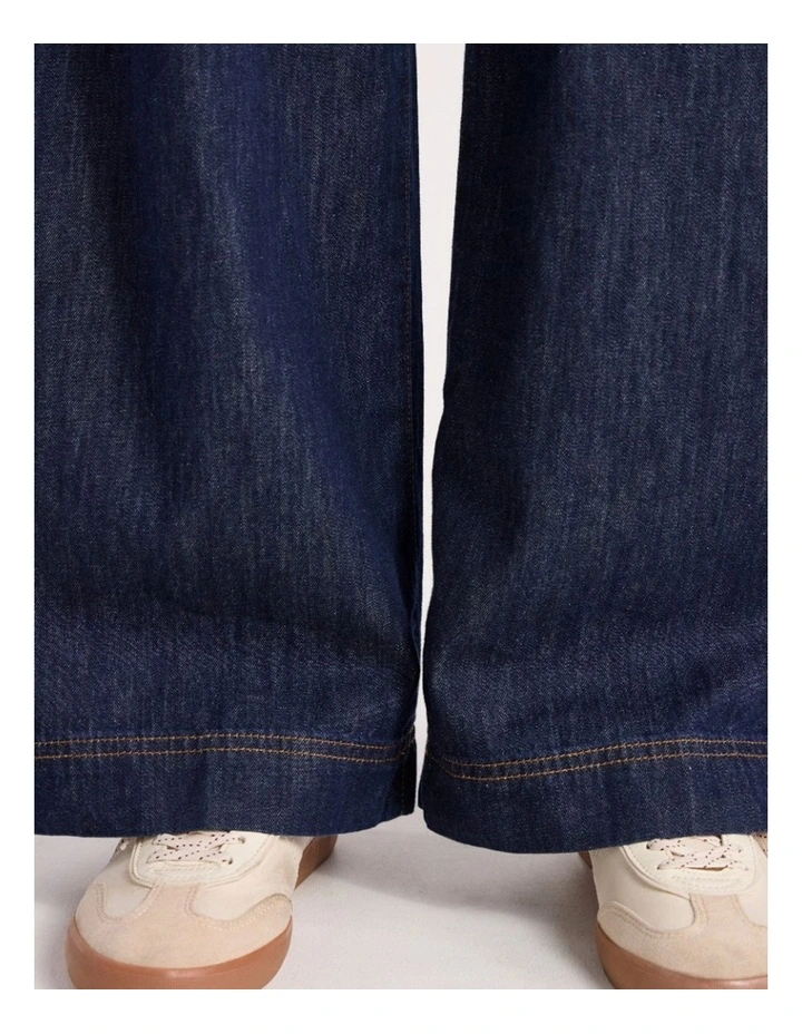 Malta Relaxed Wide Leg Jean in Dark Indigo image 3