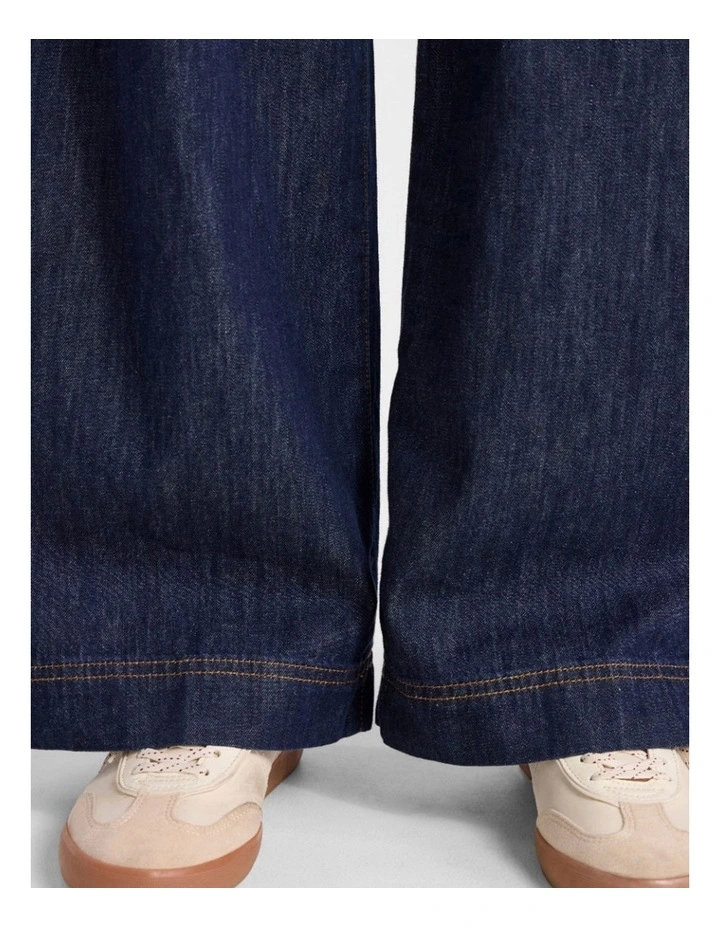 Malta Relaxed Wide Leg Jean in Dark Indigo image 5