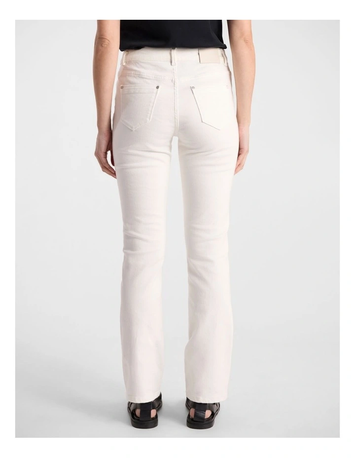 Amanda Slim Leg Jean in White image 3