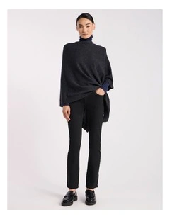 Amanda Slim Leg Jean in Black
