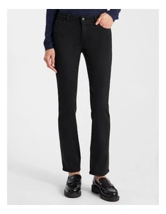 Amanda Slim Leg Jean in Black