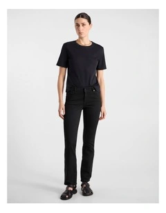 Amanda Slim Leg Jean in Black