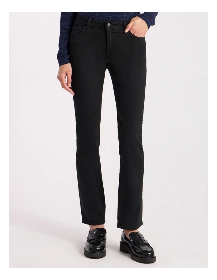 Amanda Slim Leg Jean in Black image 2