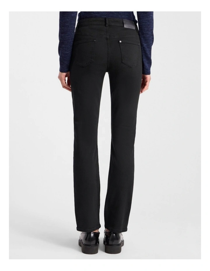 Amanda Slim Leg Jean in Black image 3