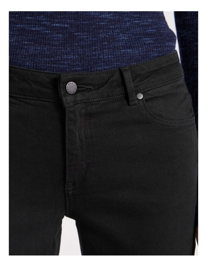 Amanda Slim Leg Jean in Black image 3