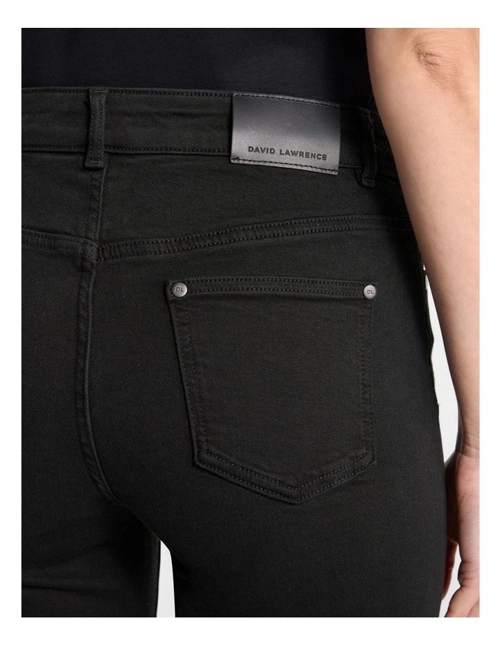 Amanda Slim Leg Jean in Black image 4