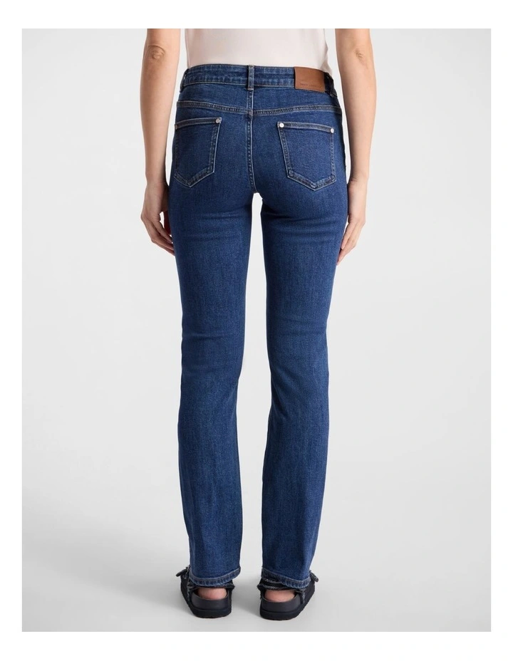 Amanda Slim Leg Jean in Flat Blue image 3