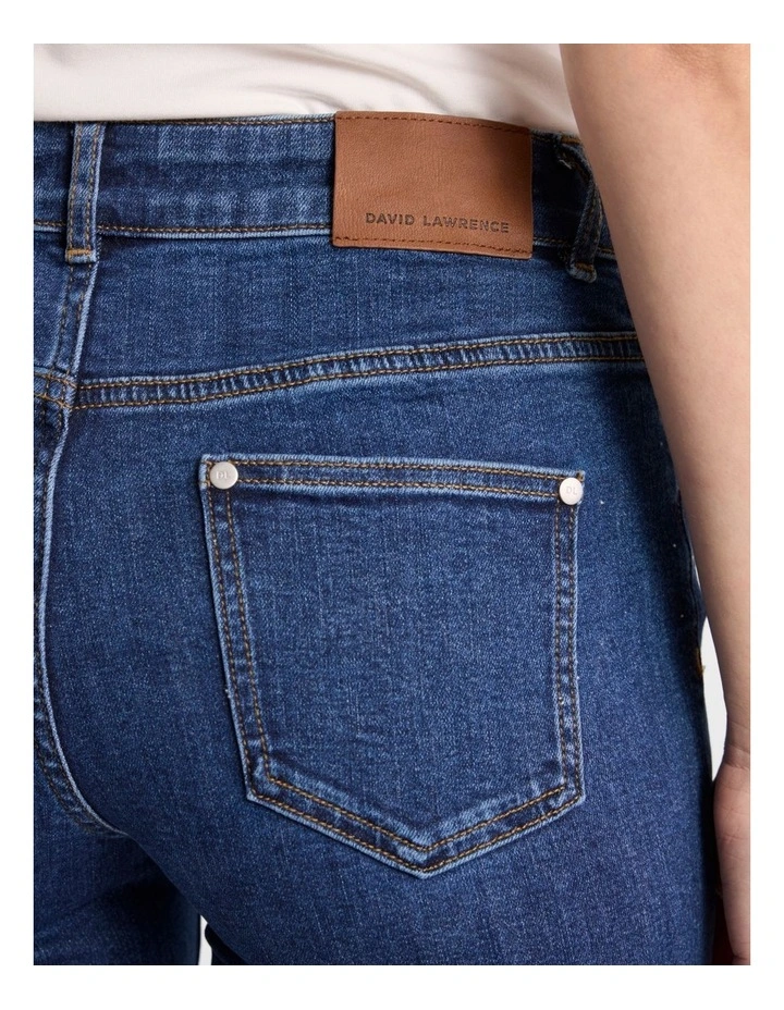 Amanda Slim Leg Jean in Flat Blue image 4
