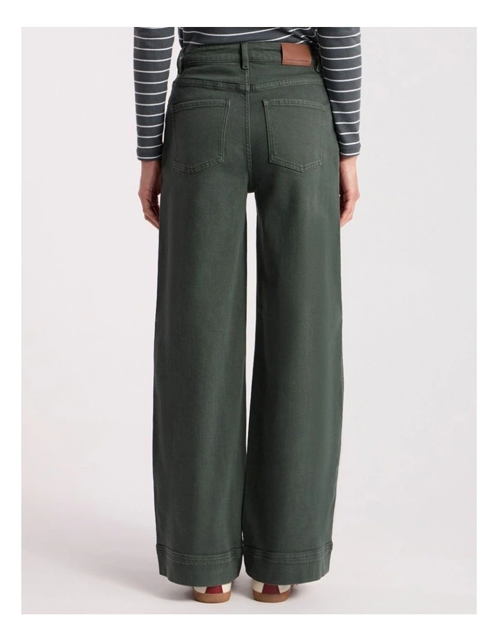 Lily Straight Leg Pant in Nori Green image 5