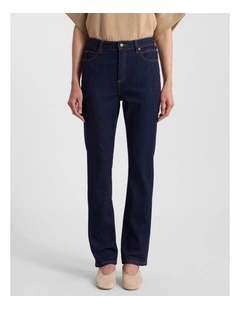 Jo Flare Jean in Dark Indigo
