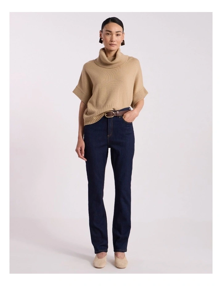 Jo Flare Jean in Dark Indigo image 1