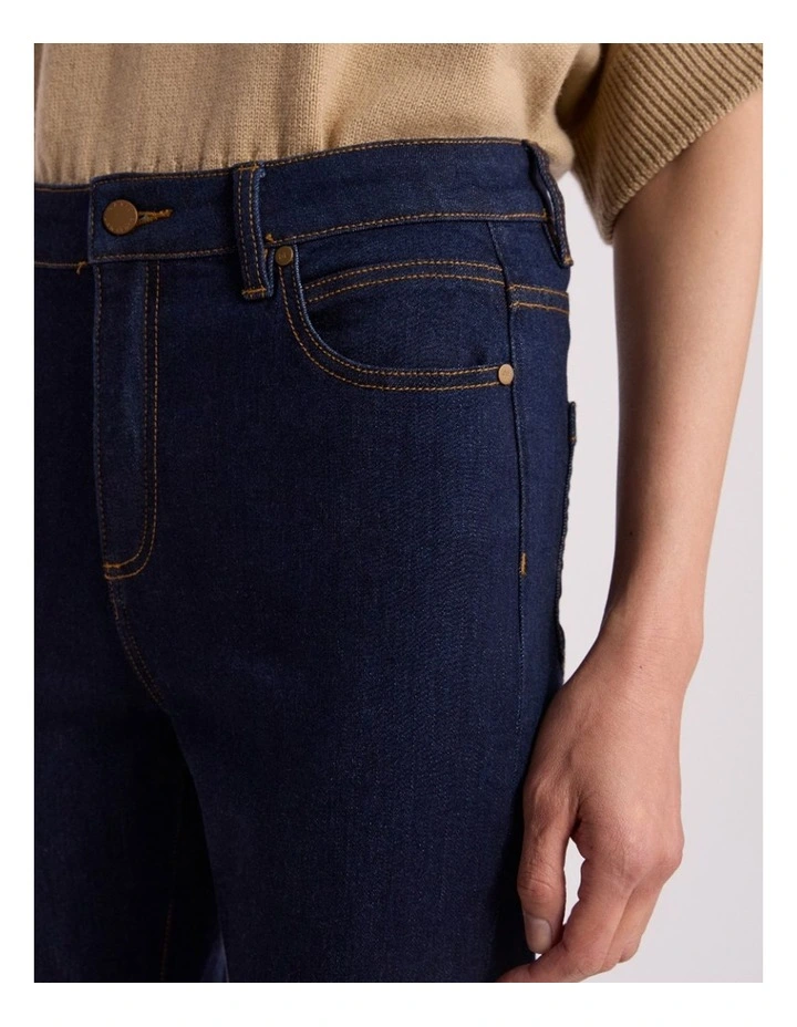Jo Flare Jean in Dark Indigo image 3