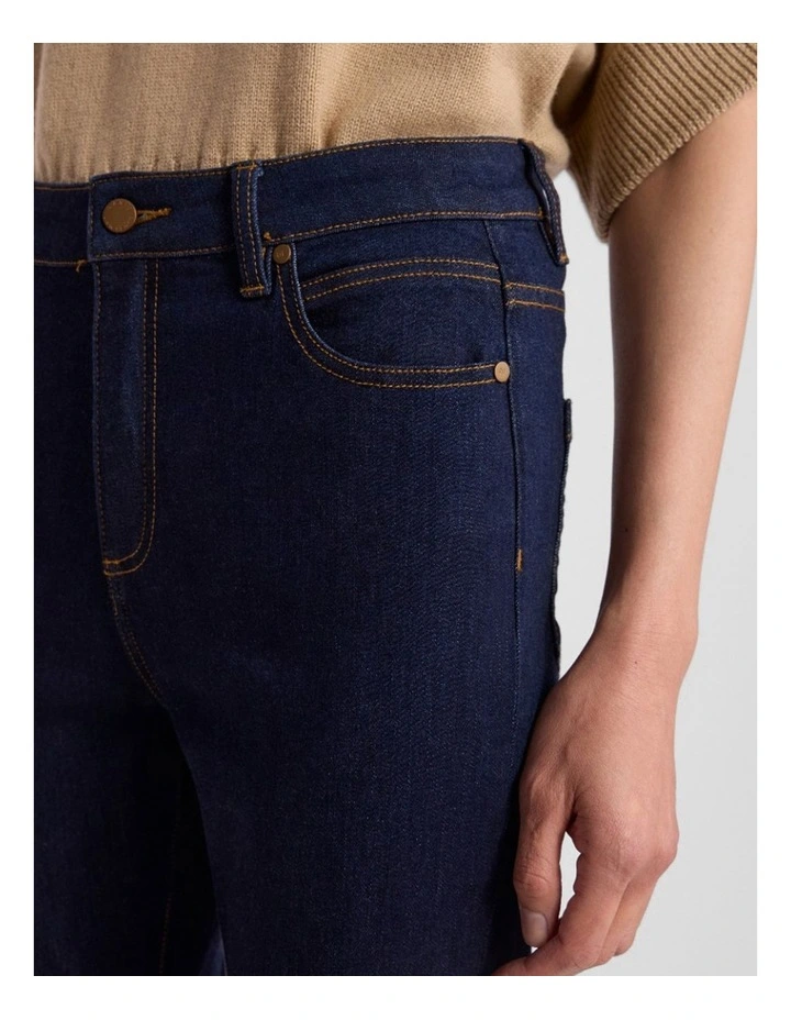 Jo Flare Jean in Dark Indigo image 4