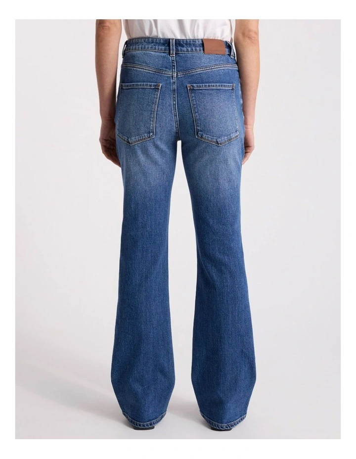 Mickie Slim Leg Jean in Mid Wash image 4