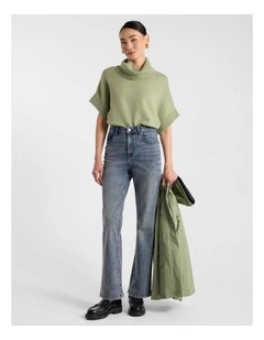 Shandie Kick Flare Jean in Antique Wash