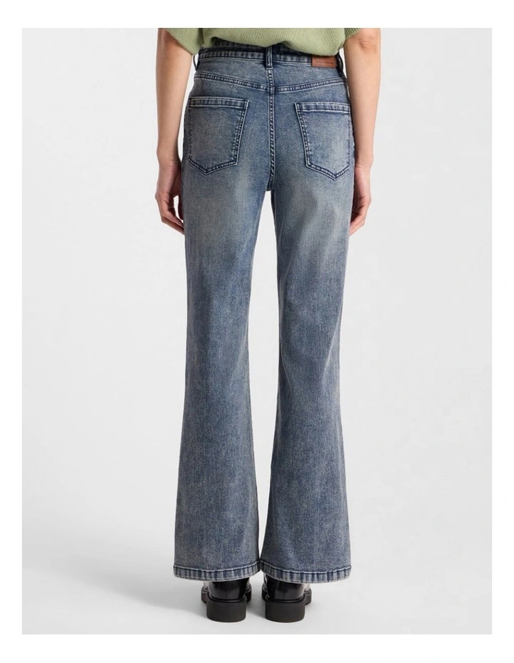 Shandie Kick Flare Jean in Antique Wash image 3