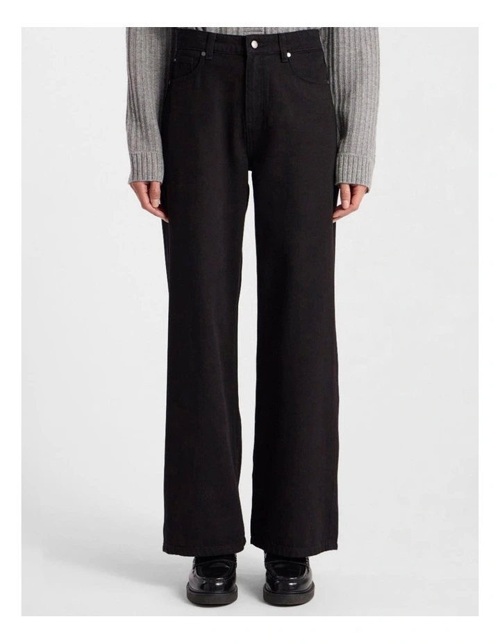Atlan Wide Leg Jean in Black image 1
