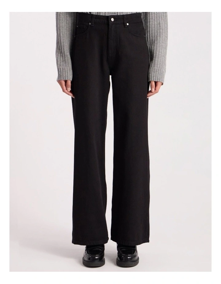Atlan Wide Leg Jean in Black image 2