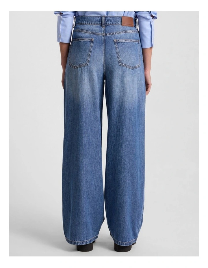 Kalani Tie Waist Jean in Mid Wash image 3