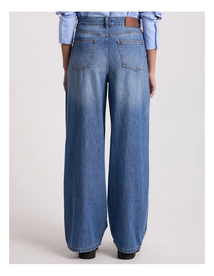 Kalani Tie Waist Jean in Mid Wash image 5