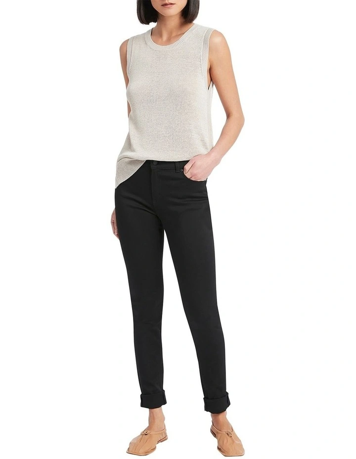 Jackie Skinny Leg Jean in Black image 3
