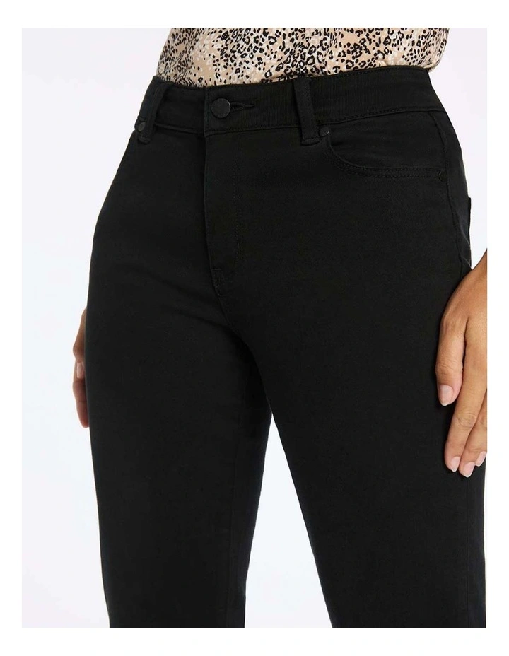 Amanda Straight Leg Jean in Black image 4