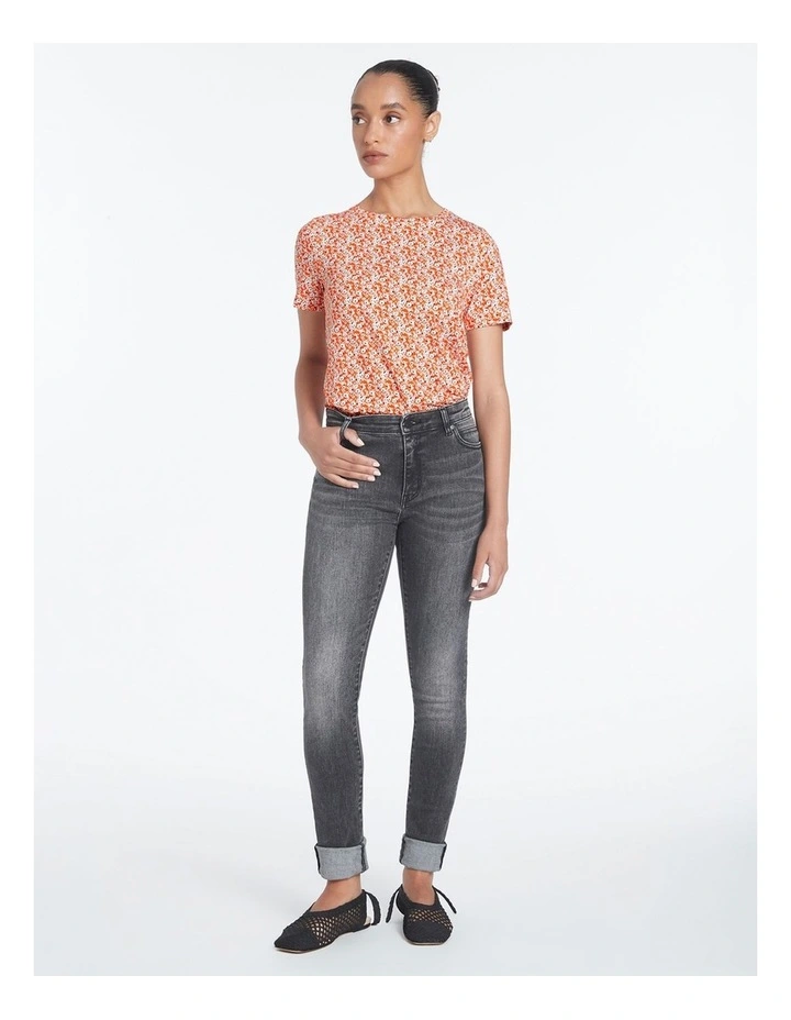 Jordyn Skinny Jean in Mid Grey image 1